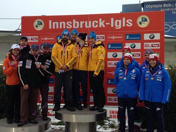 Latvia gets silver in Team Relay at the 1. Viessmann World Cup