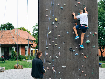 Fastest rock climbers- Ulla Zirne and Pēteris Kalniņš